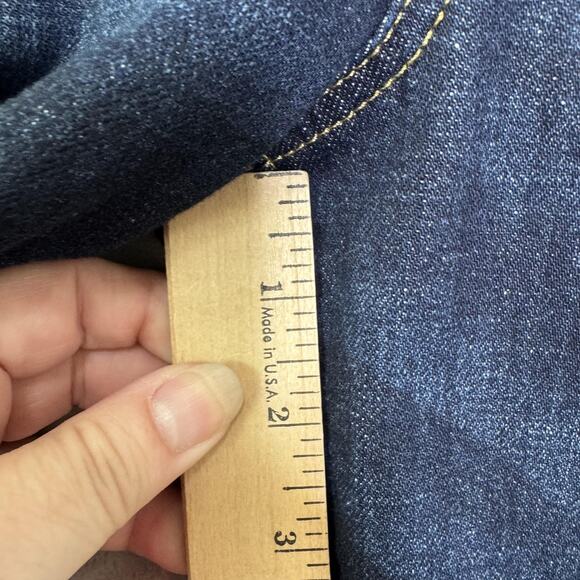 Talbots Jeans Womens 8P Dark Wash Boyfriend Petite Stretch Flattering Pockets - Picture 8 of 9